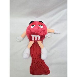 M&M Candy Red Plush Character Golf Club Cover #5 Embroidered Back